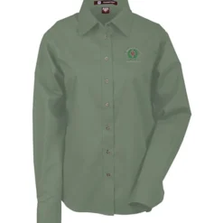 Harriton Twill Shirt with Stain Release - Ladies'