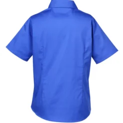 Harriton Twill SS Shirt with Stain Release - Ladies'