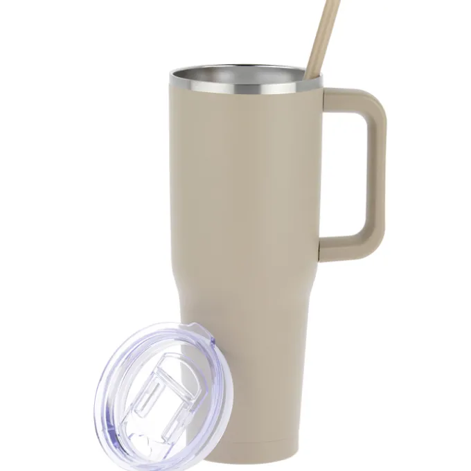 Harriton Vacuum Mug with Straw - 40 oz.