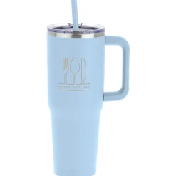 Harriton Vacuum Mug with Straw - 40 oz.