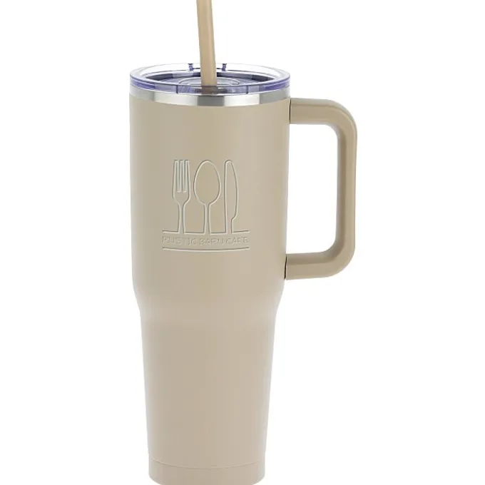 Harriton Vacuum Mug with Straw - 40 oz.