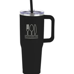 Harriton Vacuum Mug with Straw - 40 oz.