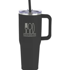Harriton Vacuum Mug with Straw - 40 oz.