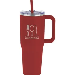 Harriton Vacuum Mug with Straw - 40 oz.