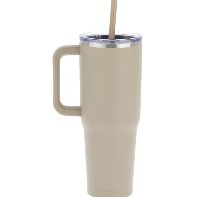 Harriton Vacuum Mug with Straw - 40 oz.