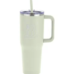 Harriton Vacuum Mug with Straw - 40 oz. - 24 hr