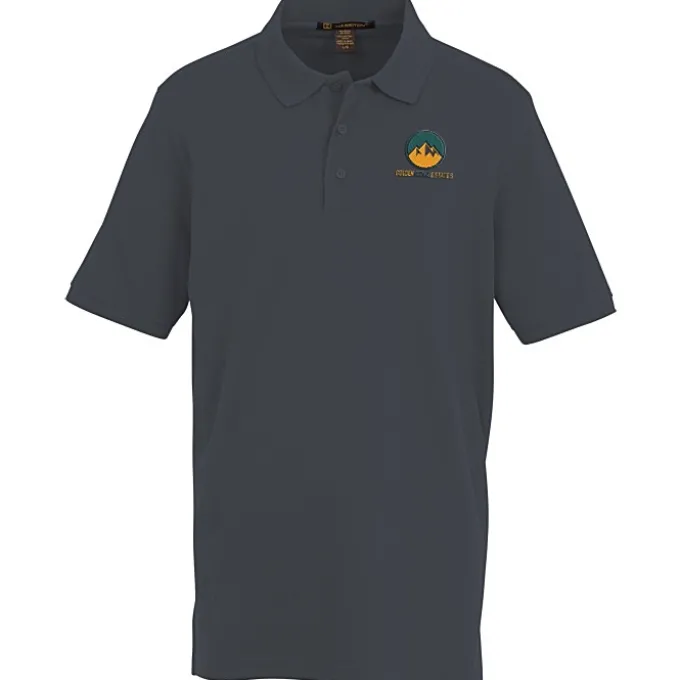 Harriton Valiant Cotton Snag Protect Polo - Men's