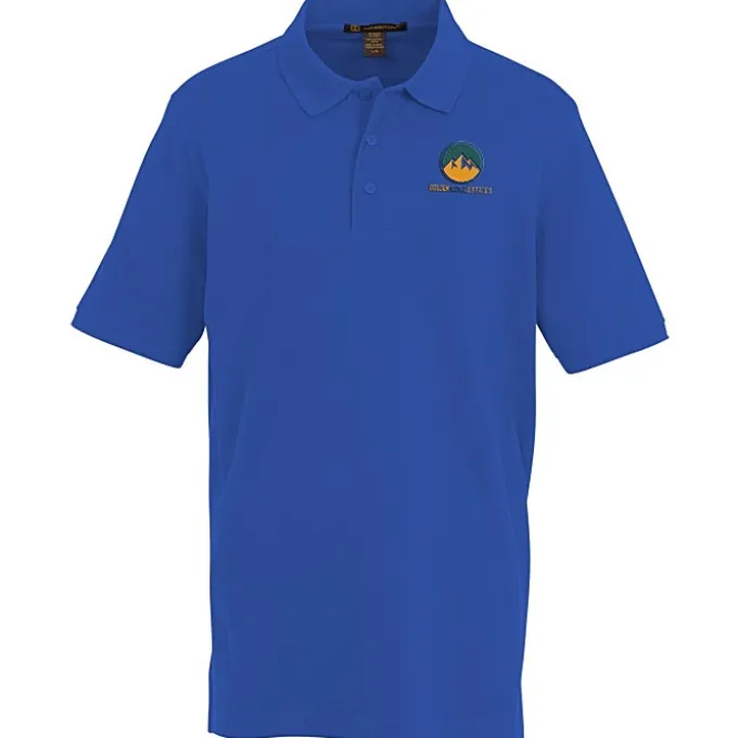 Harriton Valiant Cotton Snag Protect Polo - Men's