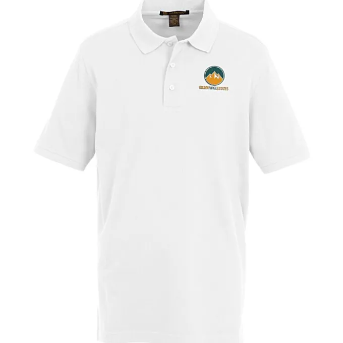 Harriton Valiant Cotton Snag Protect Polo - Men's