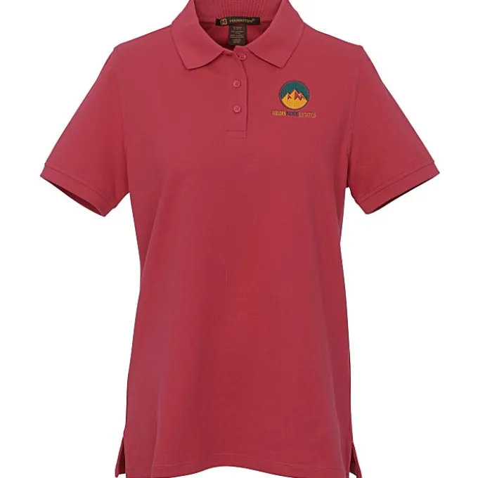 Harriton Valiant Cotton Snag Protect Polo - Ladies'