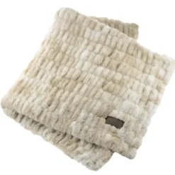 Hazelnut Chunky Faux Fur Blanket
