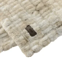 Hazelnut Chunky Faux Fur Blanket