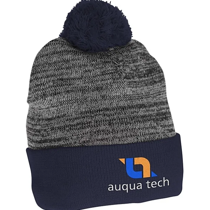 Heather Blend Pom Pom Beanie