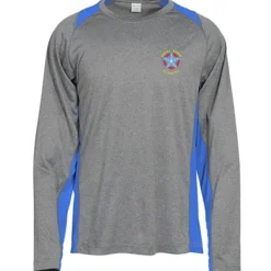 Heather Challenger Colorblock Long Sleeve Tee - Embroidered