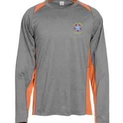 Heather Challenger Colorblock Long Sleeve Tee - Embroidered