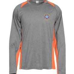 Heather Challenger Colorblock Long Sleeve Tee - Embroidered
