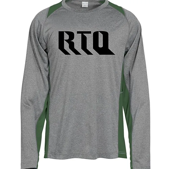 Heather Challenger Colorblock Long Sleeve Tee - Screen