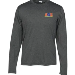 Heather Challenger Long Sleeve Tee - Men's - Embroidered
