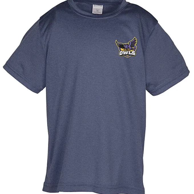Heather Challenger Tee - Youth - Embroidered