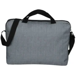 Heathered Briefcase Bag - Embroidered