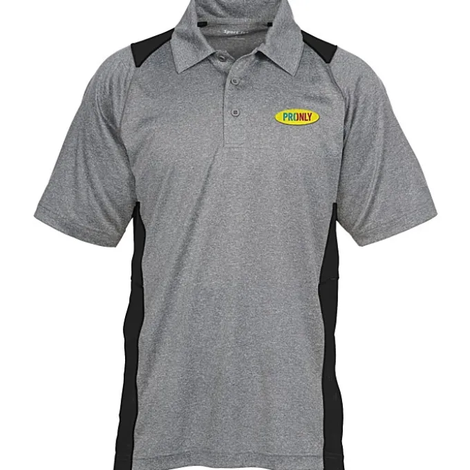 Heathered Challenger Colorblock Polo - Men's