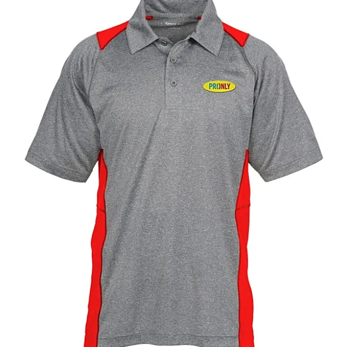 Heathered Challenger Colorblock Polo - Men's