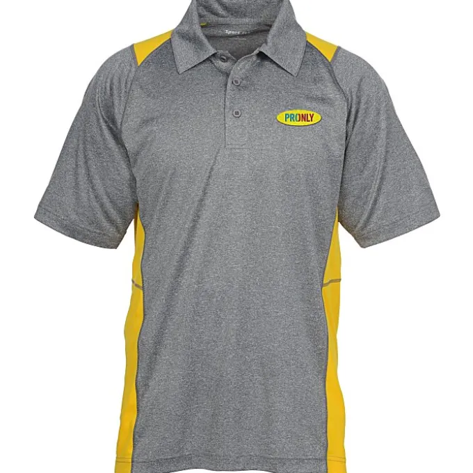 Heathered Challenger Colorblock Polo - Men's
