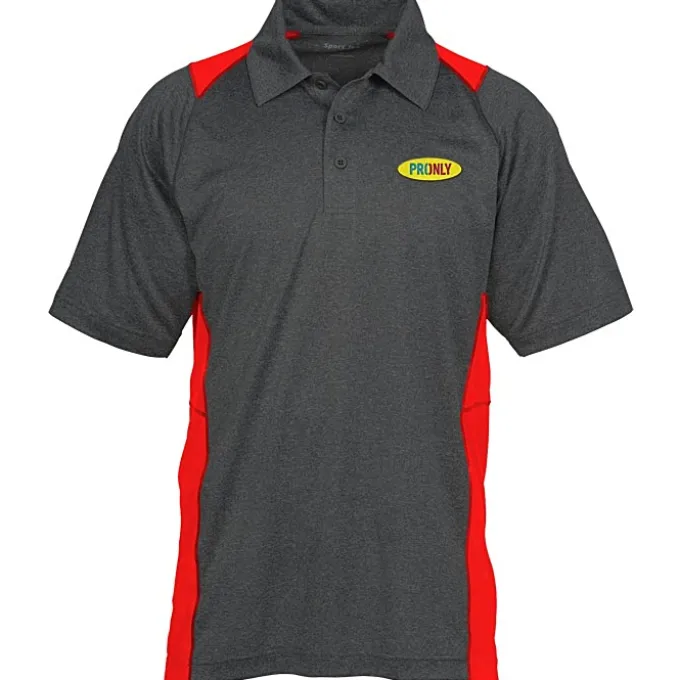 Heathered Challenger Colorblock Polo - Men's