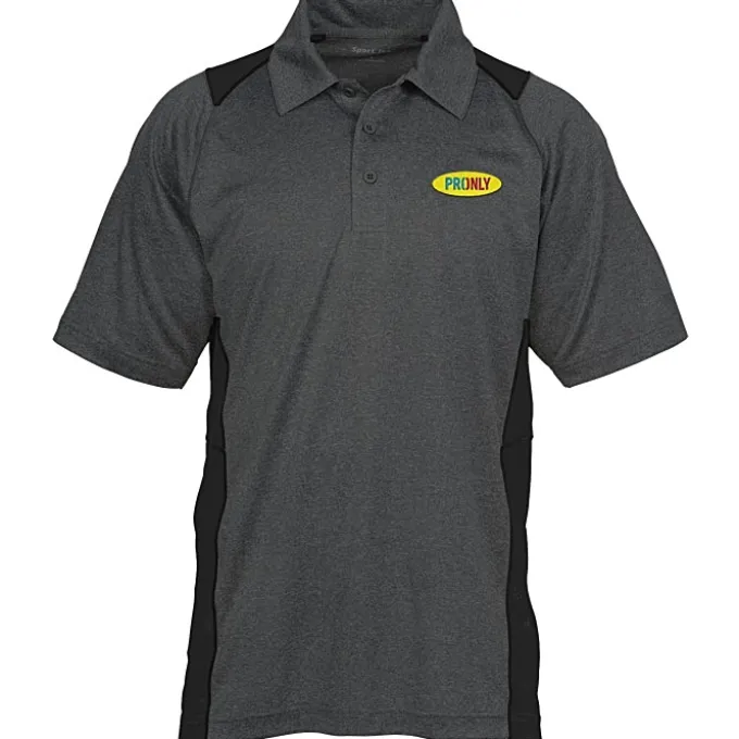 Heathered Challenger Colorblock Polo - Men's