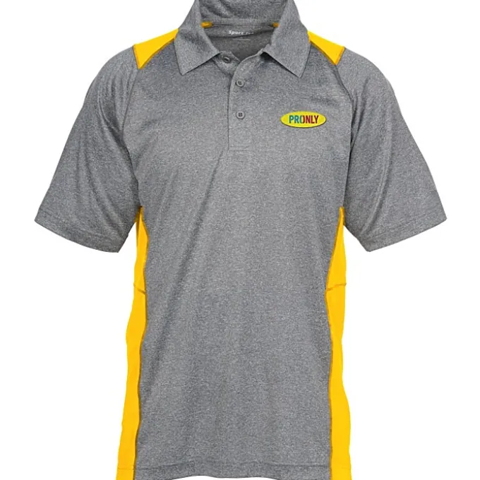 Heathered Challenger Colorblock Polo - Men's