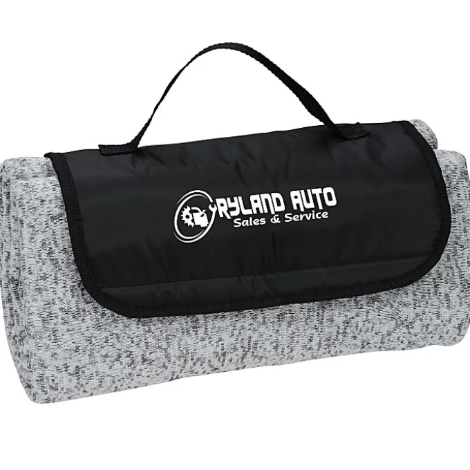 Heathered Knit Fold Up Blanket