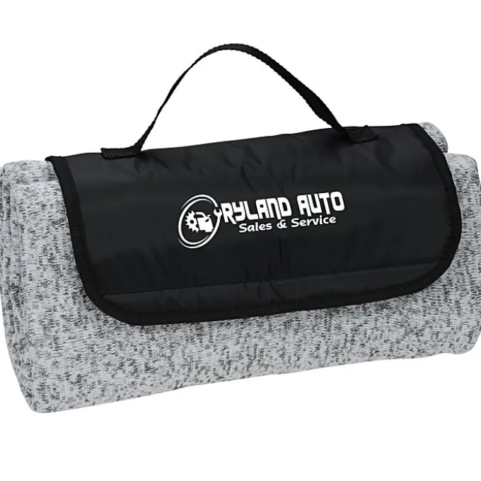 Heathered Knit Fold Up Blanket