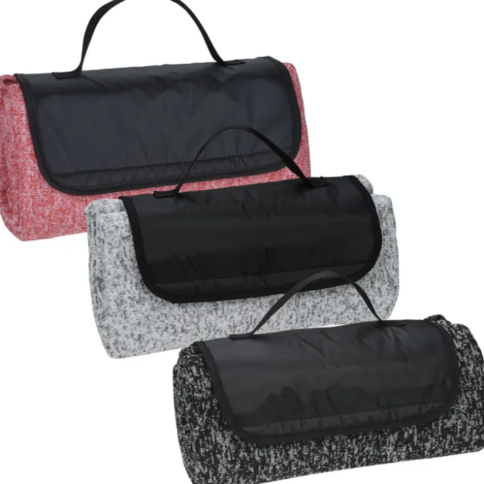 Heathered Knit Fold Up Blanket