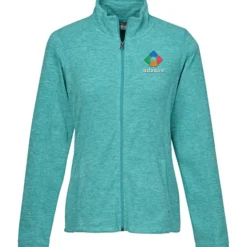 Heathered Microfleece Jacket - Ladies' - 24 hr