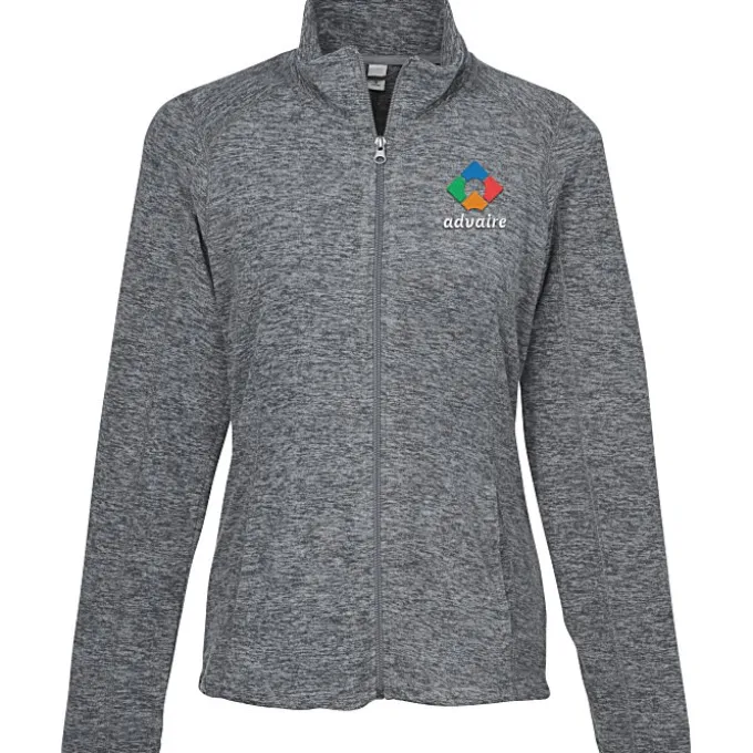 Heathered Microfleece Jacket - Ladies' - 24 hr