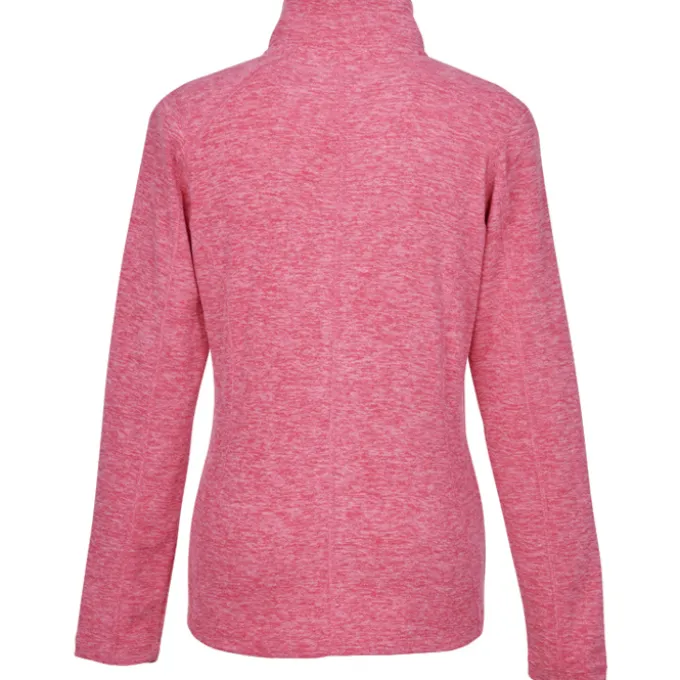 Heathered Microfleece Jacket - Ladies' - 24 hr