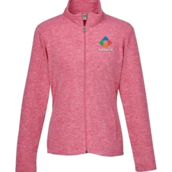 Heathered Microfleece Jacket - Ladies' - 24 hr