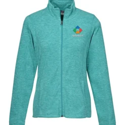 Heathered Microfleece Jacket - Ladies' - 24 hr
