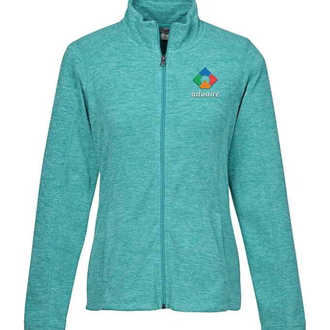 Heathered Microfleece Jacket - Ladies' - 24 hr