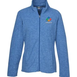 Heathered Microfleece Jacket - Ladies' - 24 hr