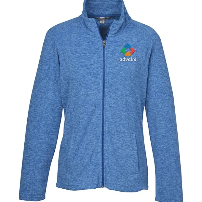 Heathered Microfleece Jacket - Ladies' - 24 hr