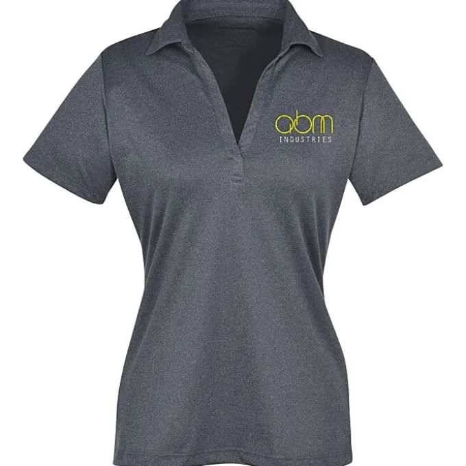 Heathered Silk Touch Performance Polo - Ladies'