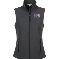 Heathered Soft Shell Vest - Ladies'