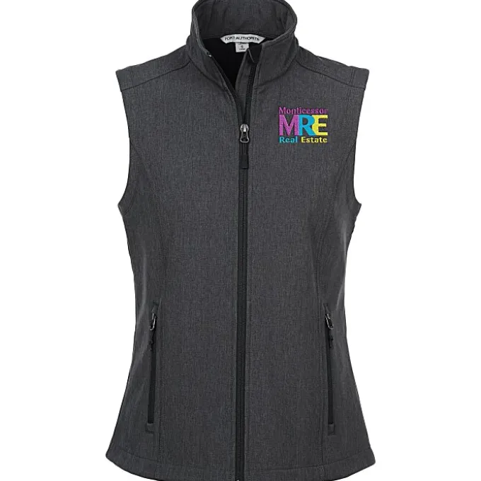 Heathered Soft Shell Vest - Ladies'