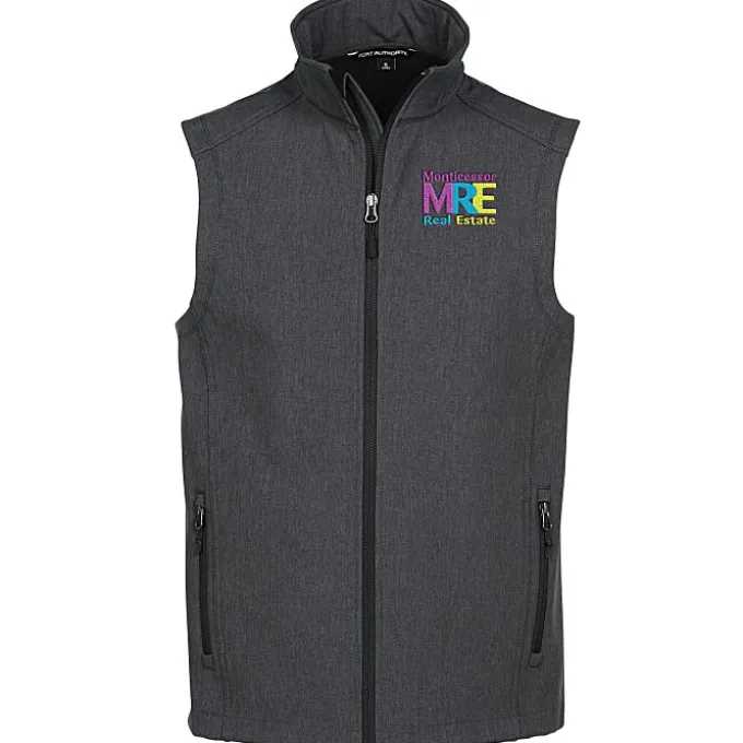 Heathered Soft Shell Vest - Men's