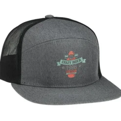 Heather 6 Panel Arch Trucker Snapback Cap