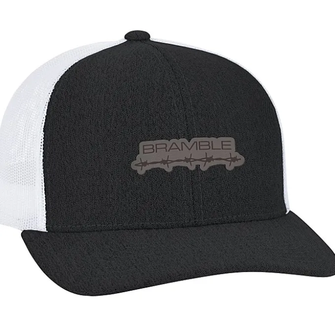 Heather Trucker Snapback Cap - Laser Engraved Patch
