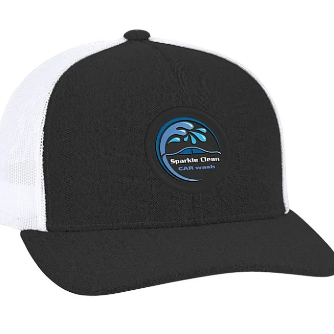 Heather Trucker Snapback Cap - Full Color Patch