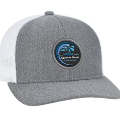 Heather Trucker Snapback Cap - Full Color Patch