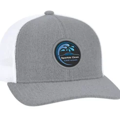 Heather Trucker Snapback Cap - Full Color Patch